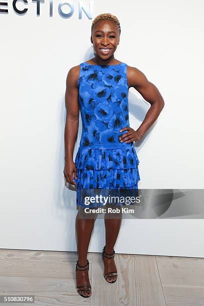 Cynthia Erivo attends the Michael Kors show during Fall 2016 New York Fashion Week: The Shows at Spring Studios on February 17, 2016 in New York City.