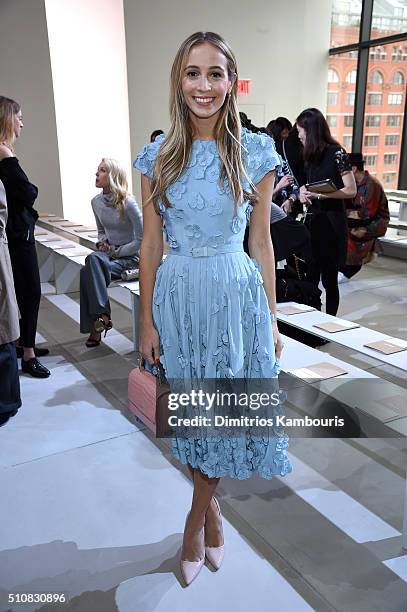Harley Vera Newton poses at the Michael Kors Fall 2016 Runway Show during New York Fashion Week: The Shows at Spring Studios on February 17, 2016 in...