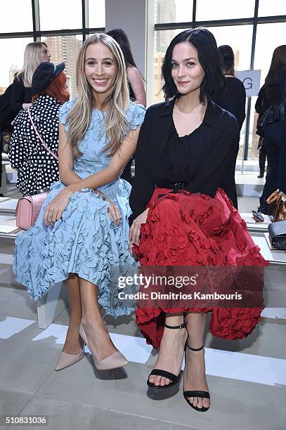DJs Harley Vera Newton and Leigh Lezark attend the Michael Kors Fall 2016 Runway Show during New York Fashion Week: The Shows at Spring Studios on...