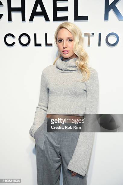 Princess Maria-Olympia of Greece attends the Michael Kors show during Fall 2016 New York Fashion Week: The Shows at Spring Studios on February 17,...