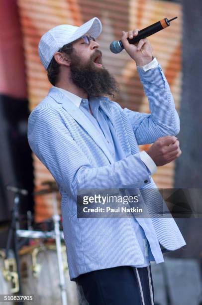 American musician Matisyahu performs onstage during the 22nd Farm Aid benefit concert at Randall's Island, New York, New York, September 9, 2007.