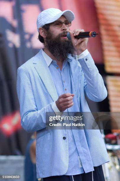 American musician Matisyahu performs onstage during the 22nd Farm Aid benefit concert at Randall's Island, New York, New York, September 9, 2007.