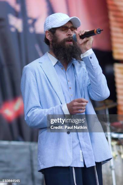 American musician Matisyahu performs onstage during the 22nd Farm Aid benefit concert at Randall's Island, New York, New York, September 9, 2007.