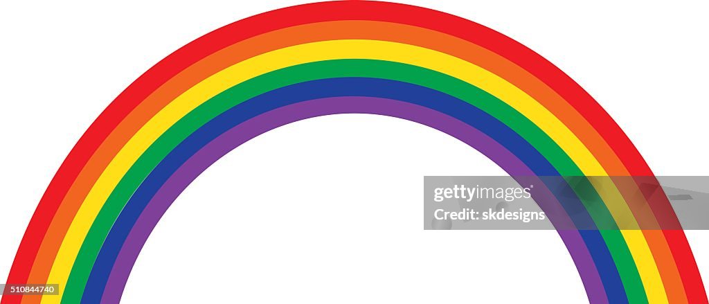 Rainbow Illustration, Classic Design