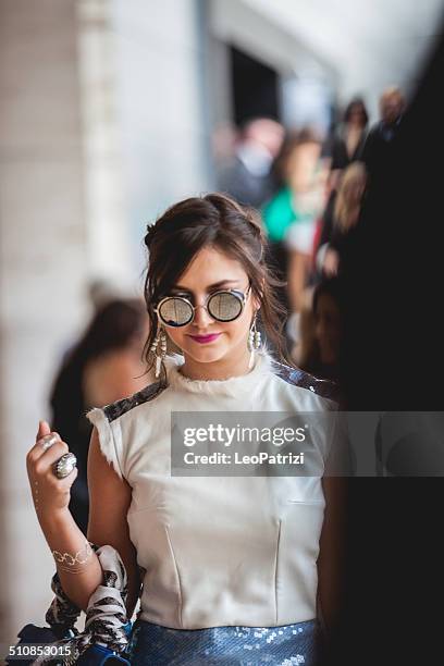 people and models spotted new york fashion week 2014 - editorial bildbanksfoton och bilder