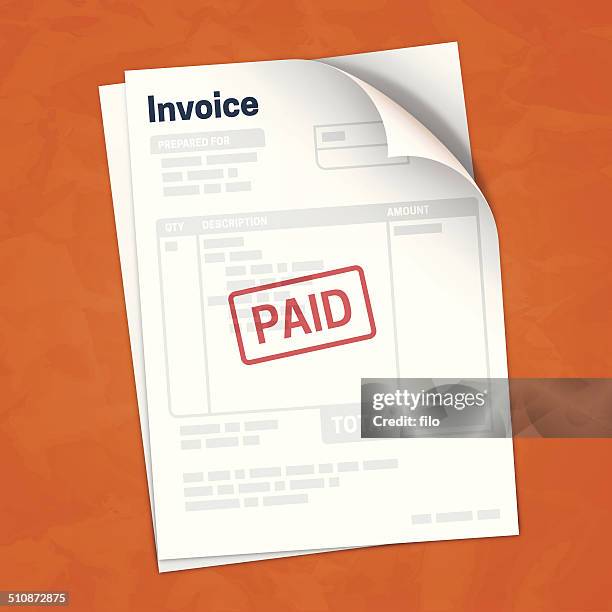 invoice - receipt stock illustrations