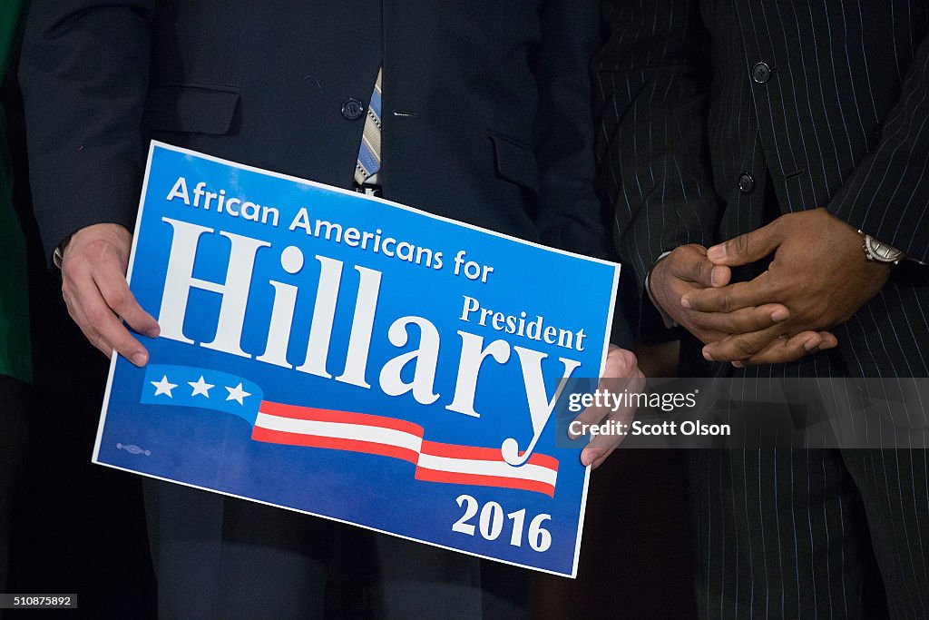 Hillary Clinton Attends A Get Out The Vote Rally In Chicago