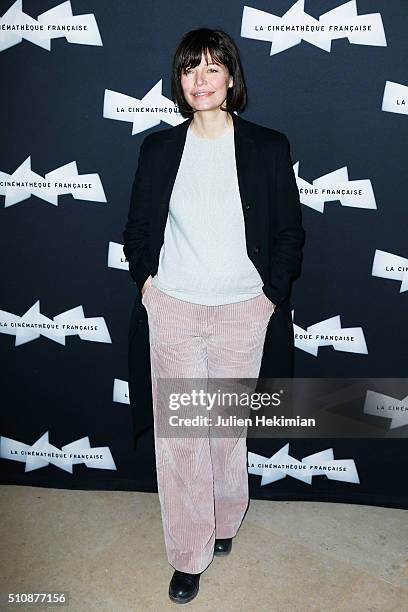 Marianne Denicourt attends Hou Hsiao-Hsien Retrospective at Cinematheque Francaise on February 17, 2016 in Paris, France.