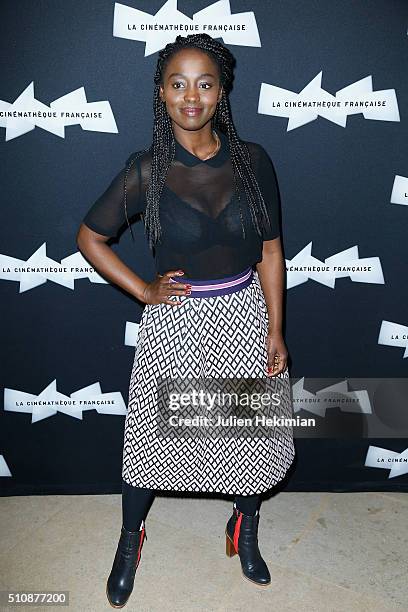 Aissa Maiga attends Hou Hsiao-Hsien Retrospective at Cinematheque Francaise on February 17, 2016 in Paris, France.