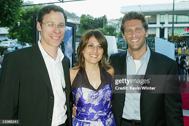 Producers Richard Klubeck , Pam Abdy and Gary Gilbert arrive at the premiere of Fox Searchlight Pictures' "Garden State" on July 20, 2004 at the...