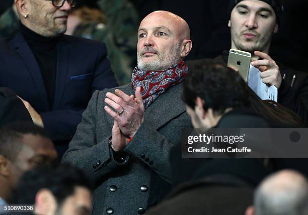 Franck Leboeuf attends the UEFA Champions League round of 16 first leg match between Paris Saint-Germain and Chelsea FC at Parc des Princes stadium...