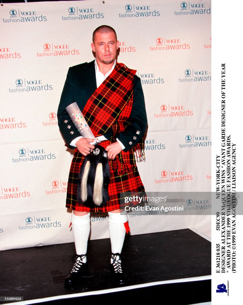 Designer Alexander Mcqueen Wins Avant Garde Designer Of The Year