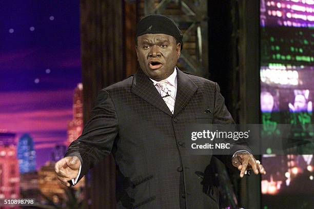 Episode 2864 -- Pictured: Comedian George Wallace performs on January 28, 2005 --