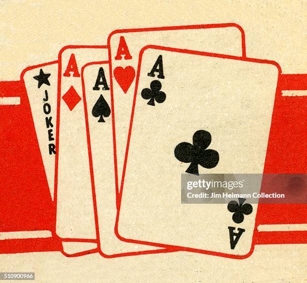 Matchbook image of playing cards..