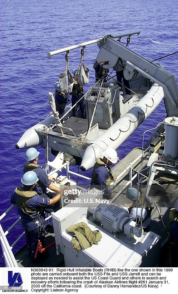 Rigid Hull Inflatable Boats (Rhib Like The One Shown In This 1999 Photo Are Carried Onb