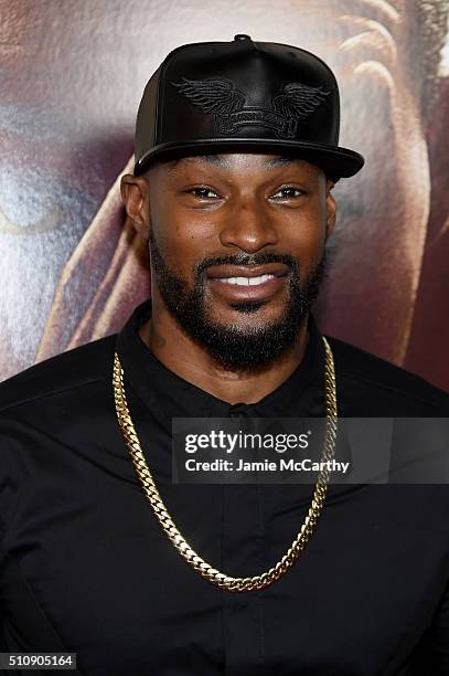 Tyson Beckford attends "Race" New York Screening at Landmark's Sunshine Cinema on February 17, 2016 in New York City.