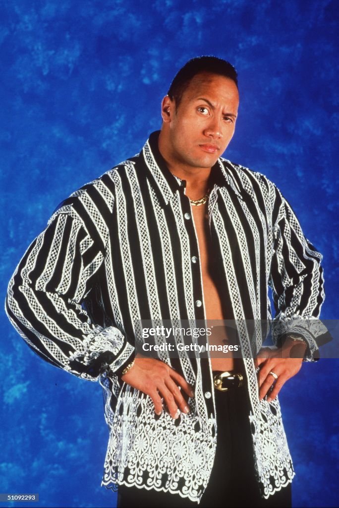 World Wrestling Federation's Wrestler Rock Poses June 12 2000 In Los Angeles Ca