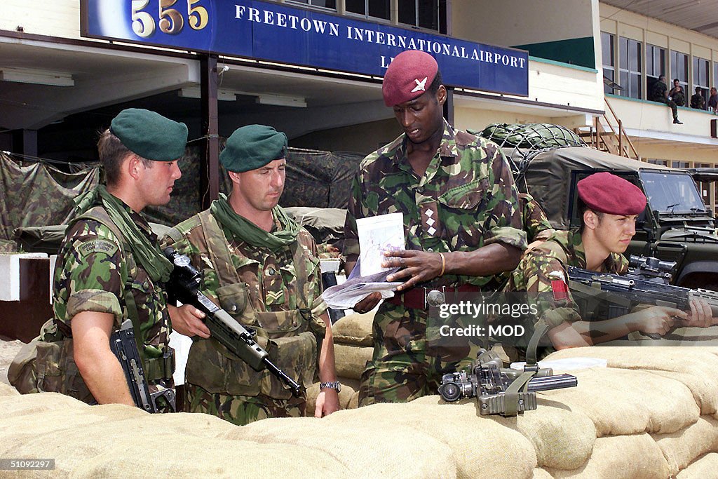 British Royal Marine Commandos From The Amphibious Ready Group Are Briefed May 24 2000 A