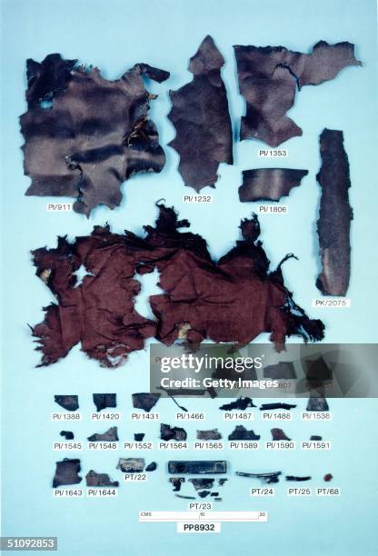 Blast Damage Fragments From The Samonsite Suitcase Which Contained The Bomb Which Blew Up Pan Am Flight 103 Over Lockerbie In 1988 Is On Display...