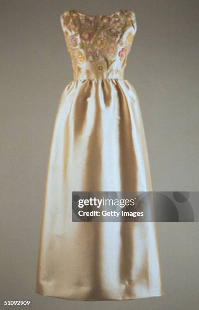 Hubert De Givenchy Evening Dress From 1961 Is On Display In This Undated Photo From The Metropolitan Museum Of Art Exhibition "Jacqueline Kennedy:...