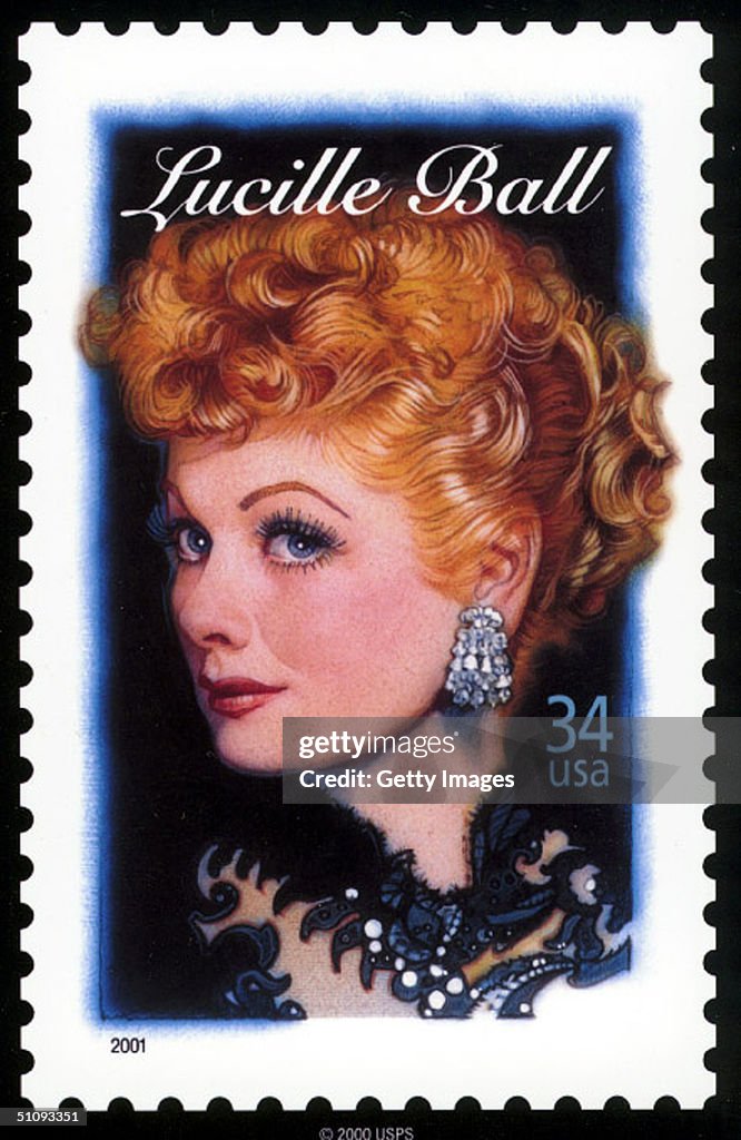 The Lucille Ball Stamp Is On Display...