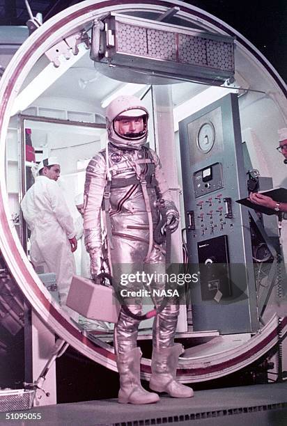 Astronaut John Glenn Prepares To Enter The Mercury Launch Vehicle February 20, 1962 At Cape Canaveral, Fl.