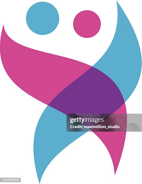 couple huging each other people love elegant silhouette logo icon - male maldives stock illustrations