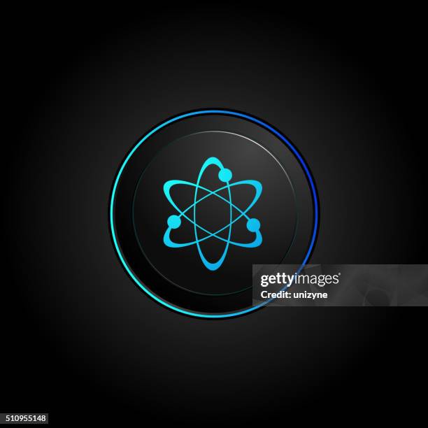 atom icon - small molecule stock illustrations