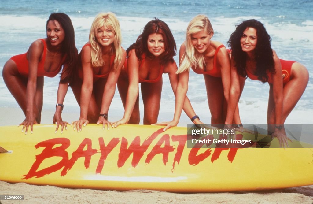 The Girls Of Baywatch From L R: Traci Bingham Donna D'Errico Yasmine Bleeth Gena Lee Nolin