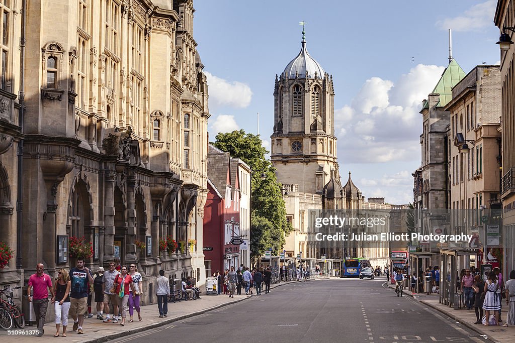 A busy street in Oxford