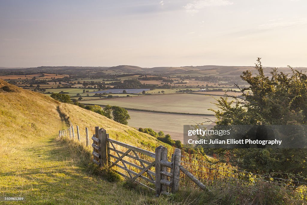 View over the Blackmore Vale from Hambledon Hill