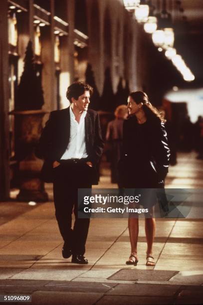 Julia Roberts And Hugh Grant Star In The Premiere Of "Notting Hill."