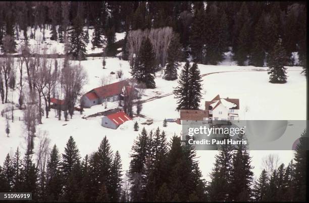 General View Of The Wyoming Valley Outside Jackson Hole,The Ranch In The Picture Belongs To Harrison Ford-