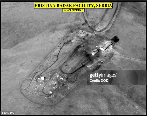 Post-Strike Assessment Photograph Of The Pristina Radar Facility, Serbia, Used By Joint Staff Vice Director For Strategic Plans And Policy Maj. Gen....