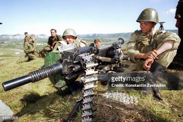 Russian Soldiers Rest After A Battle With Islamic Rebels Near Karamakhi Village, Dagestan, September 8, 1999.