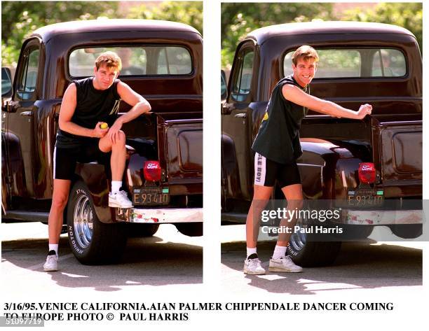 April 1995, Venice California. Alan Palmer A Chippendale Exotic Dancer