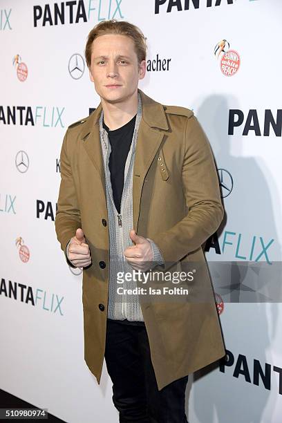 Matthias Schweighoefer attends the PantaFlix Party on February 17, 2016 in Berlin, Germany.