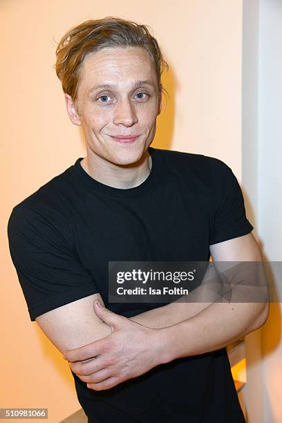 Matthias Schweighoefer attends the PantaFlix Party on February 17, 2016 in Berlin, Germany.