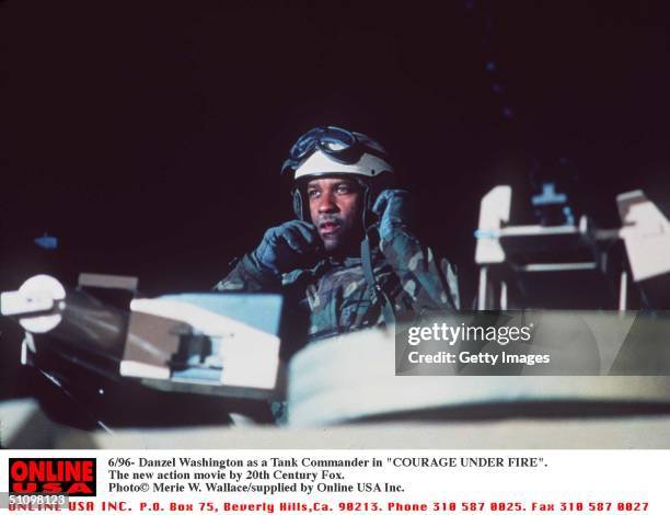 Danzel Washington As A Tank Commander In "Courage Under Fire" The New Action Movie By 20Th Century Fox.