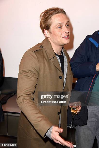 Matthias Schweighoefer attends the PantaFlix Party on February 17, 2016 in Berlin, Germany.