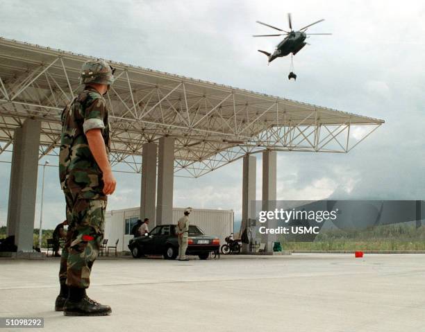 Lance Corporal Duncan M. Mcdonnold, From Independence, Kentucky, A Landing Support Specialist Assigned To The 26Th Marine Expeditionary Unit, Waits...