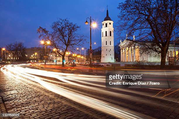 vilnius cathedral - 7cero stock pictures, royalty-free photos & images