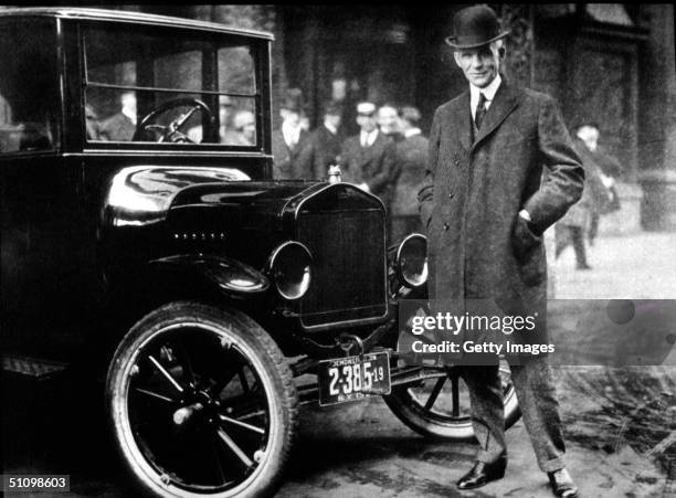 Henry Ford With His Model T.