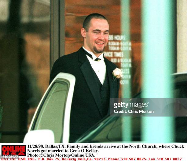 Dallas,Tx. Family And Friends Arrive At The North Church, Where Actor Chuck Norris Got Married To Gena O'Kelley.