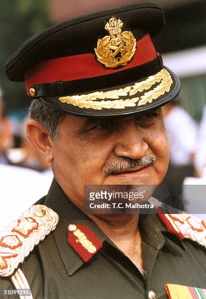 Indian Chief Of Army Staff, V.P. Malik During A Press Conference In New Delhi On May 18,1998.