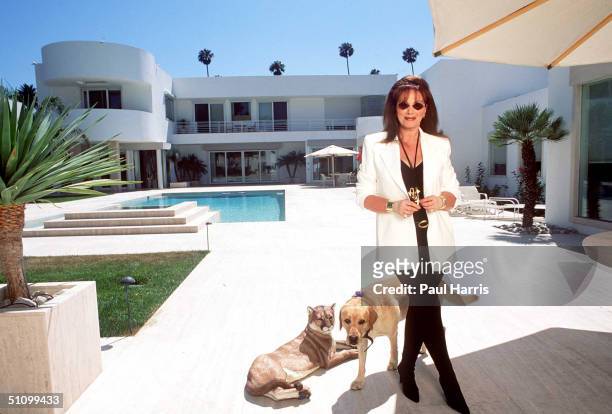 Beverly Hills,California.Jackie Collins At Jackies New Home In Beverlyhills She Designed Herself