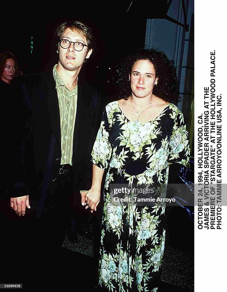 October 24 Hollywood, Ca. James & Victoria Spader Arriving The The