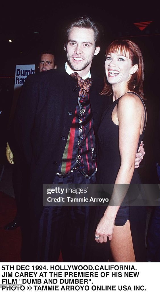 Hollywood California Jim Carey At The Premiere Of His New Film Dumb And Dumber