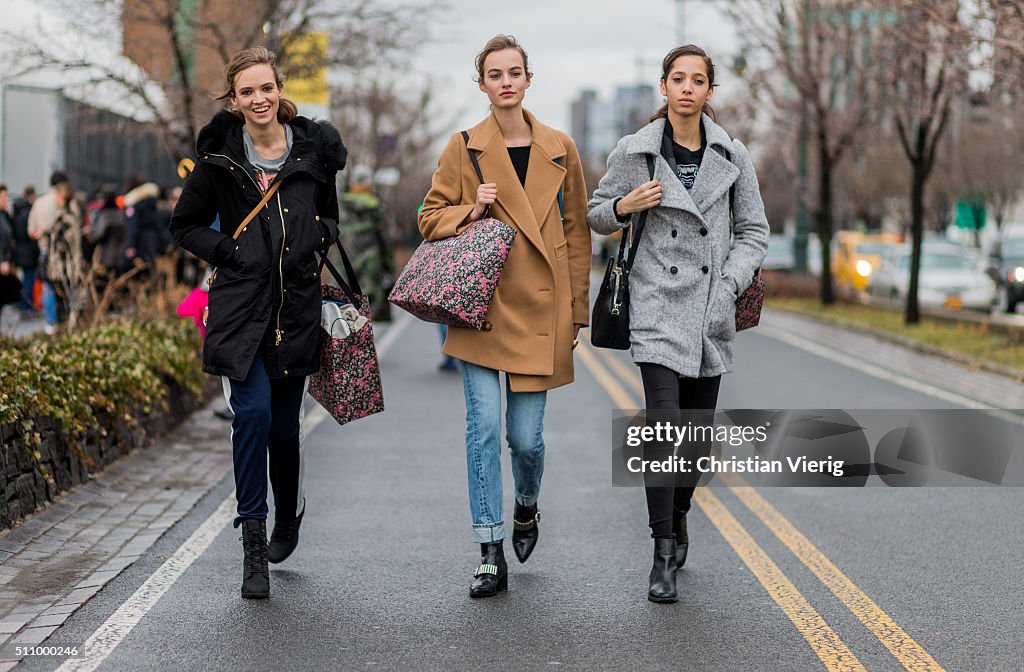 Street Style - Day 6 - New York Fashion Week: Women's Fall/Winter 2016