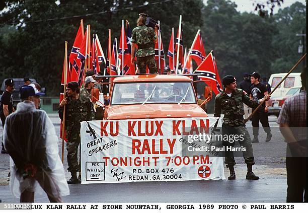 Stone Mountain, Georgia. Ku Klux Klan Rally